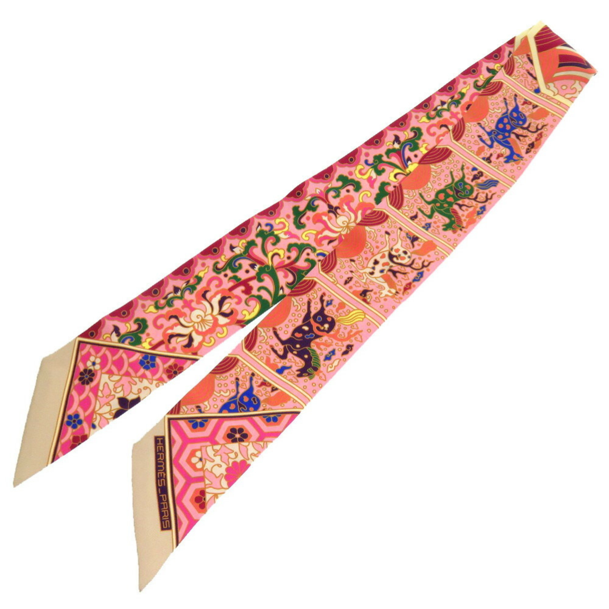 Hermes Twilly Royal Collection Scarf Muffler Pink 0185 HERMES
