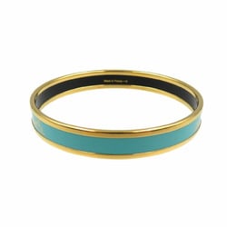 Hermes Emaille PM GP Turquoise Gold Bangle 0109HERMES