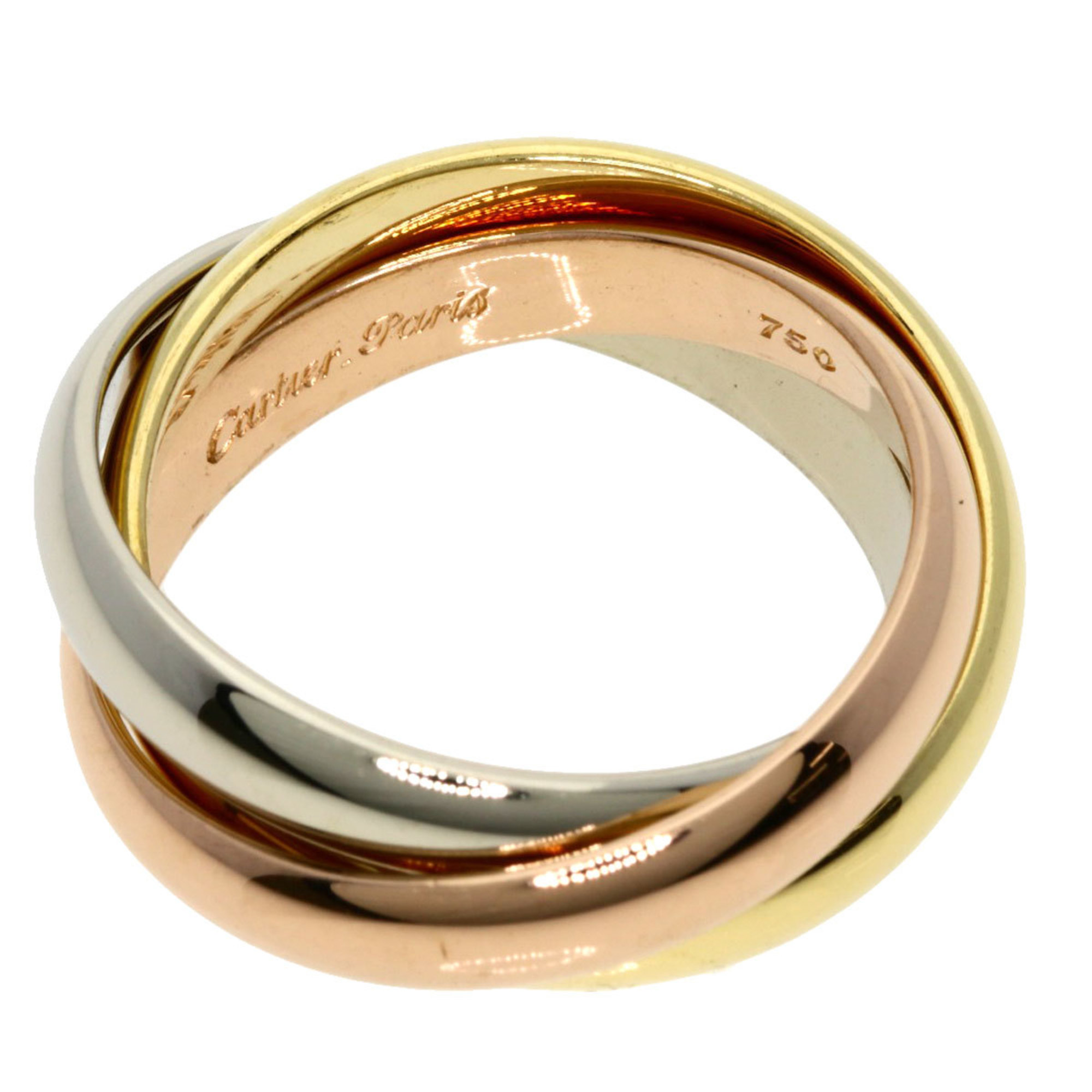 Cartier Trinity #56 Ring, K18 Yellow Gold/K18PG/K18WG, Women's, CARTIER