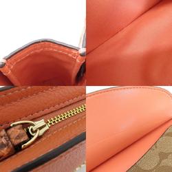 Coach F73121 Signature Clutch Bag Leather/PVC Women's COACH
