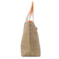 Coach reversible signature tote bag PVC for women COACH