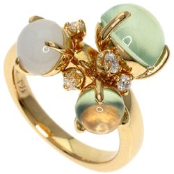 Celine Prehnite Moonstone Diamond Ring, 18K Yellow Gold, Women's, CELINE