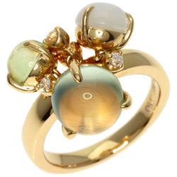 Celine Prehnite Moonstone Diamond Ring, 18K Yellow Gold, Women's, CELINE