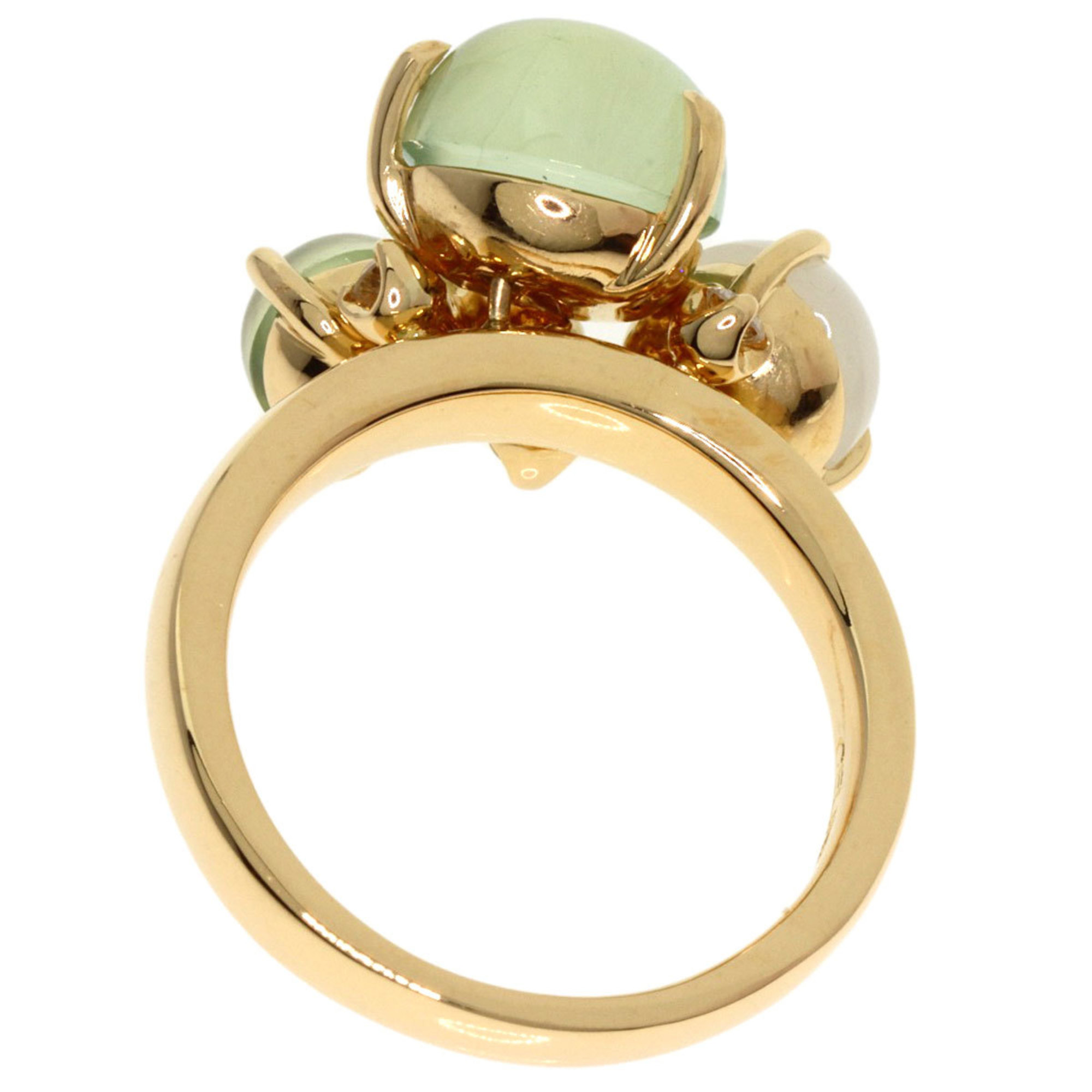 Celine Prehnite Moonstone Diamond Ring, 18K Yellow Gold, Women's, CELINE