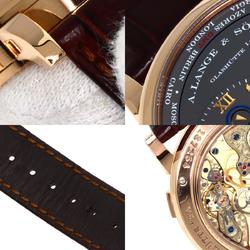 A. Lange & Söhne 116.033 1 Time Zone Wristwatch, 18K Pink Gold/Leather, Men's LANGE SOHNE