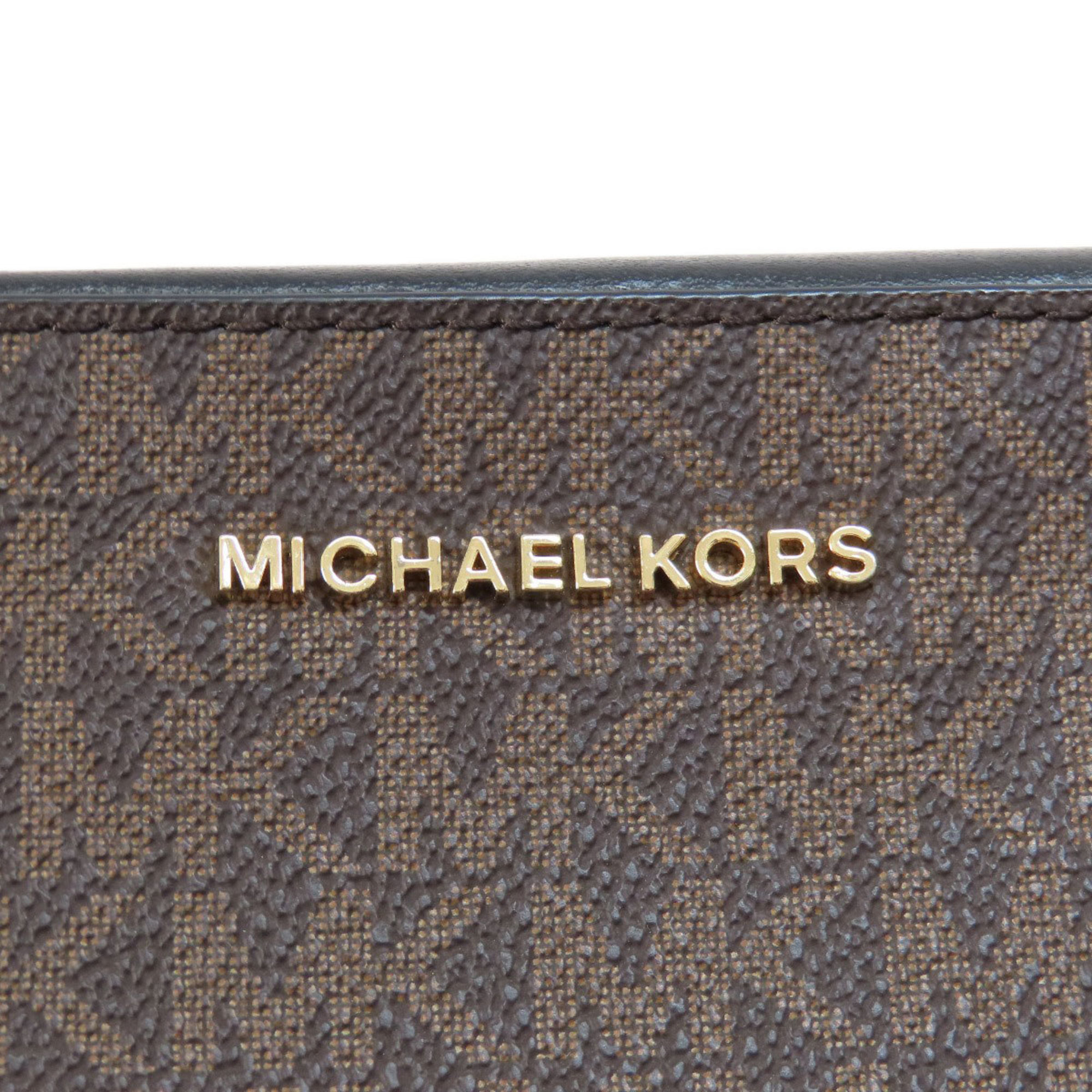 Michael Kors MK Signature Shoulder Bag PVC Women's