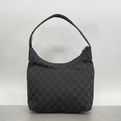 Gucci Shoulder Bag GG Canvas 001 3386 Black Women's