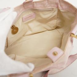 Chanel Tote Bag New Travel Nylon Pink Champagne Women's