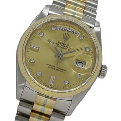 Rolex ROLEX Day Date Torridor 18039B 89th series Men's watch 8P diamond 2P bucket Automatic AT 18K 750WG YG PG Polished
