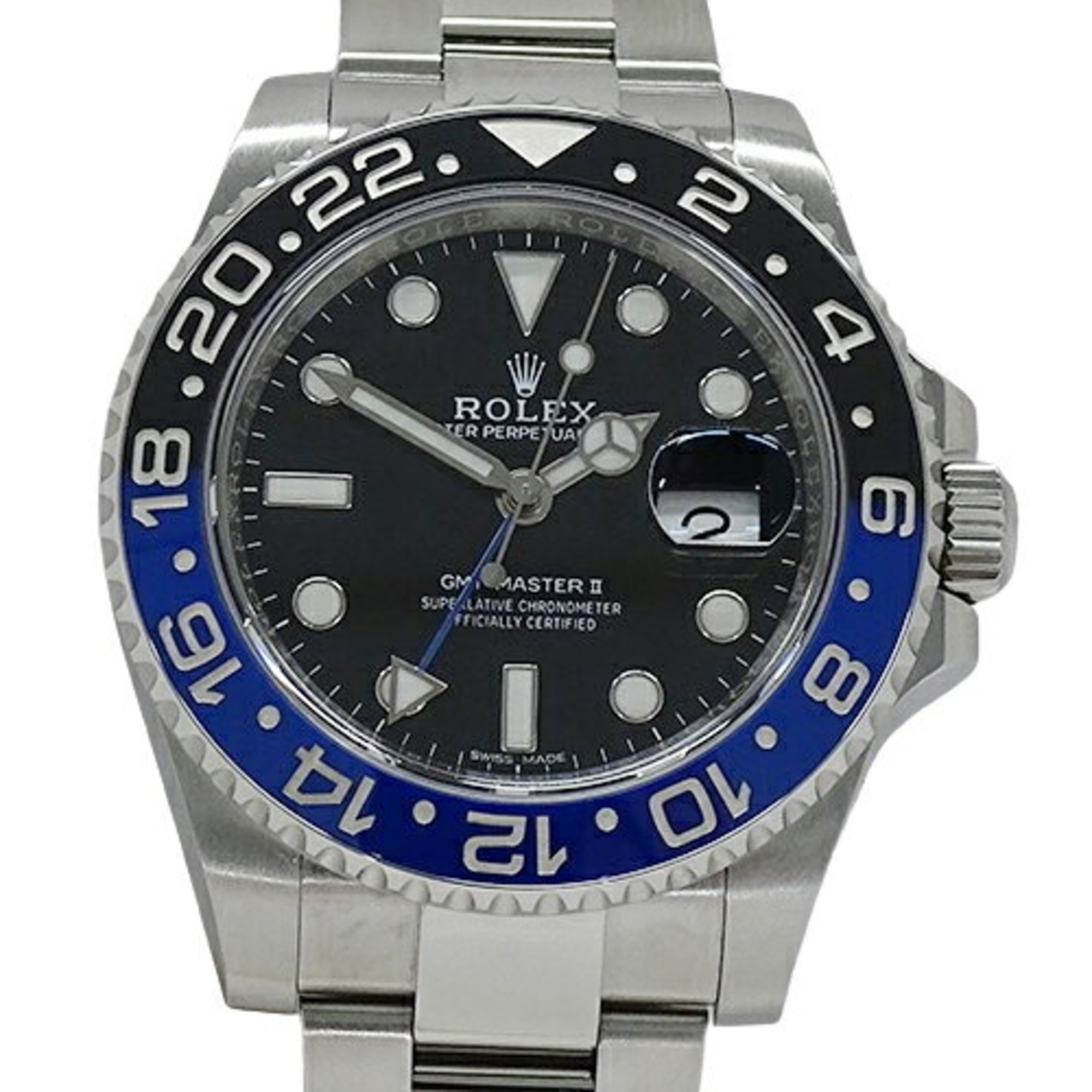 Rolex ROLEX GMT Master II 116710BLNR Random Number Watch Men's Batman Automatic AT Stainless Steel SS Silver Blue Black and Polished