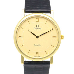 OMEGA De Ville Watch 18K Gold 73006340 Quartz Men's