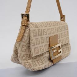 Fendi Zucchino handbag in nylon canvas, beige and champagne for women