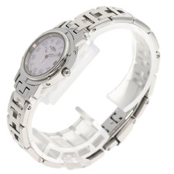 Hermes CL4.210 Clipper Nacle Watch Stainless Steel/SS Ladies HERMES