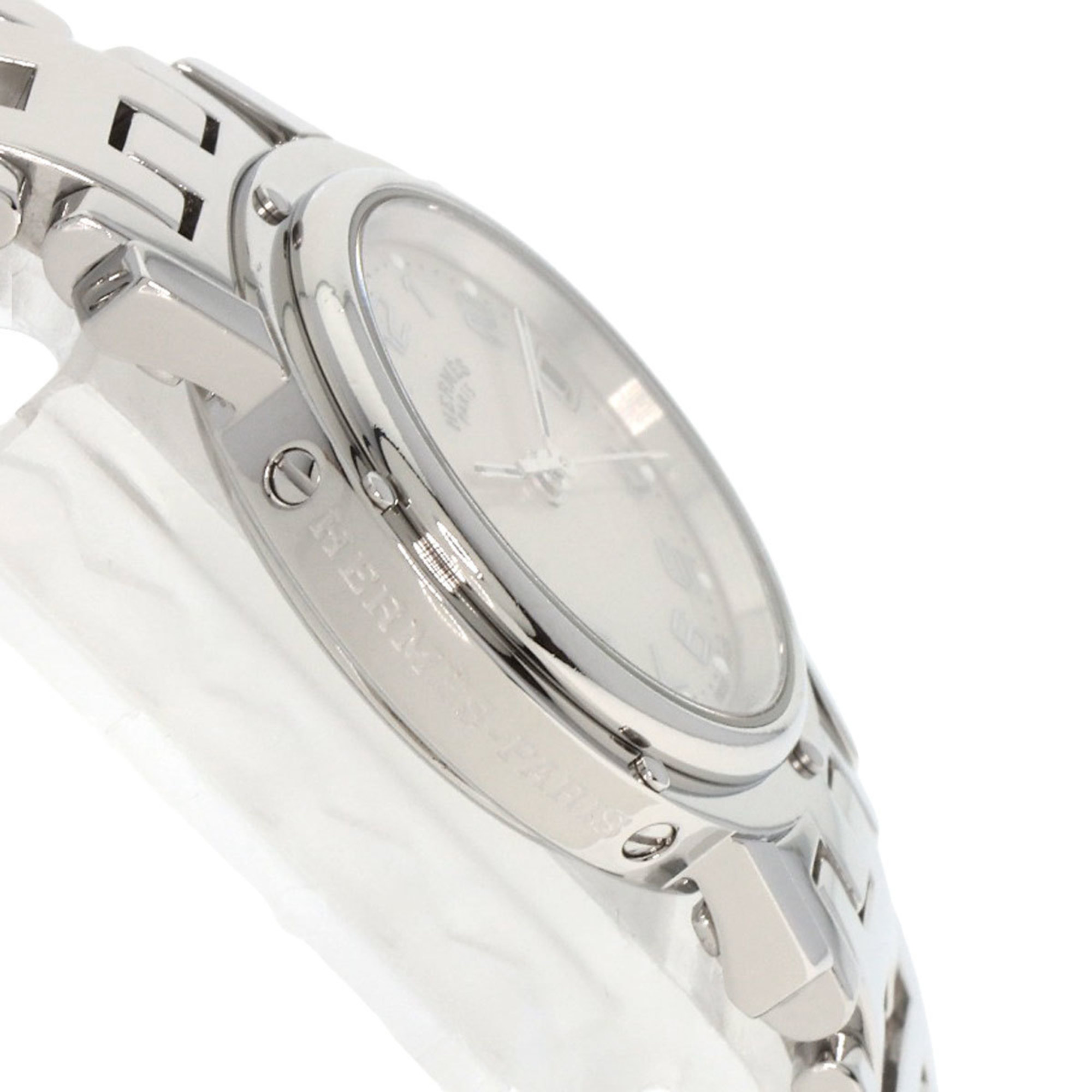 Hermes CL4.210 Clipper Nacle Watch Stainless Steel/SS Ladies HERMES