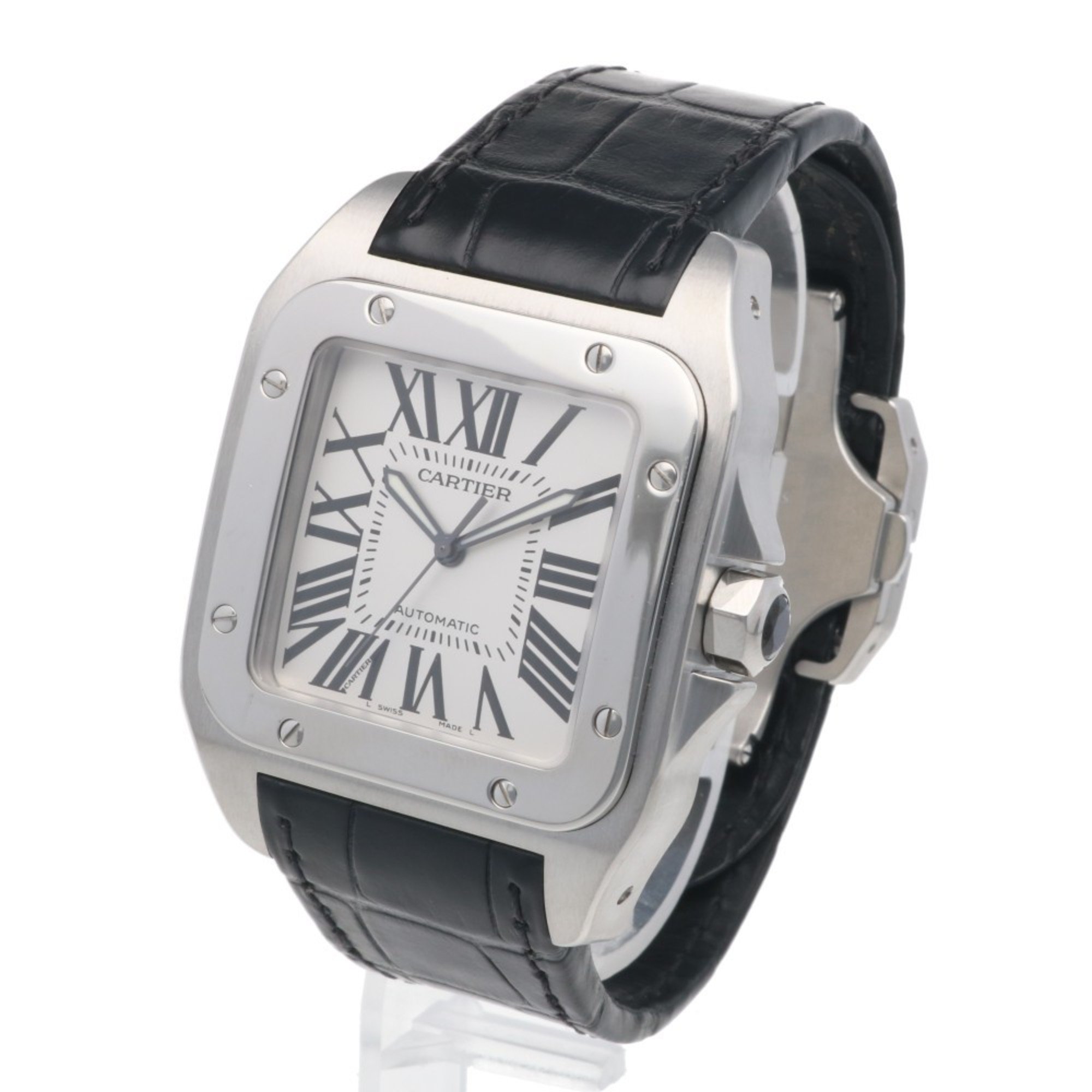 Cartier Santos 100LM Watch, Stainless Steel 2656 Automatic, Men's, Overhauled