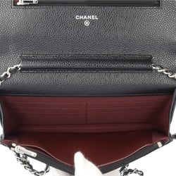 Chanel Matelasse Wallet Chain Caviar Skin Women's CHANEL Shoulder
