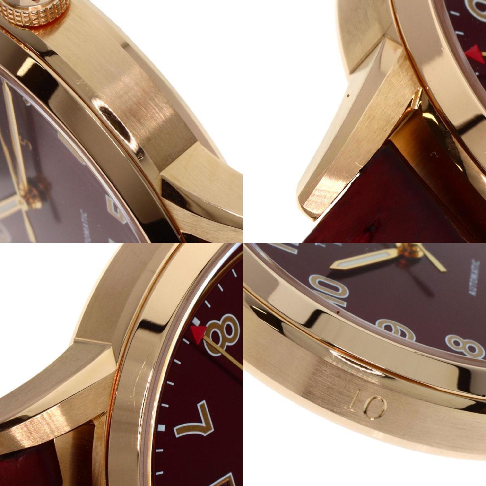 Tiffany CT60 37836079 Wristwatch, 18K pink gold/leather, men's, TIFFANY&Co.