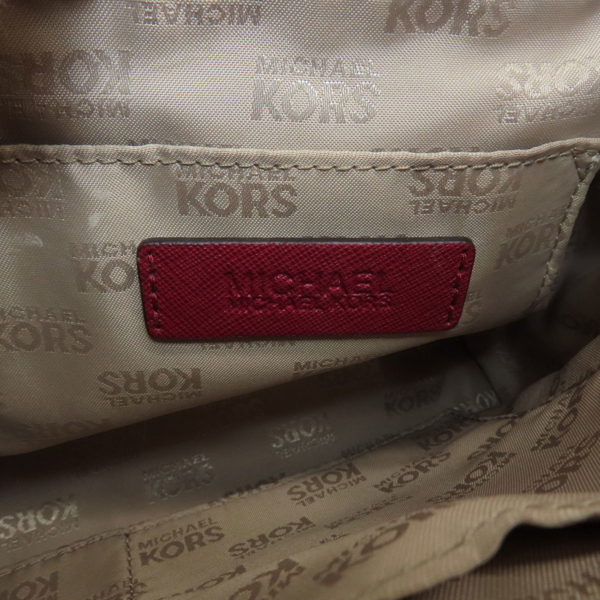 Michael Kors MK Signature Handbag Leather/Coated Canvas Women's