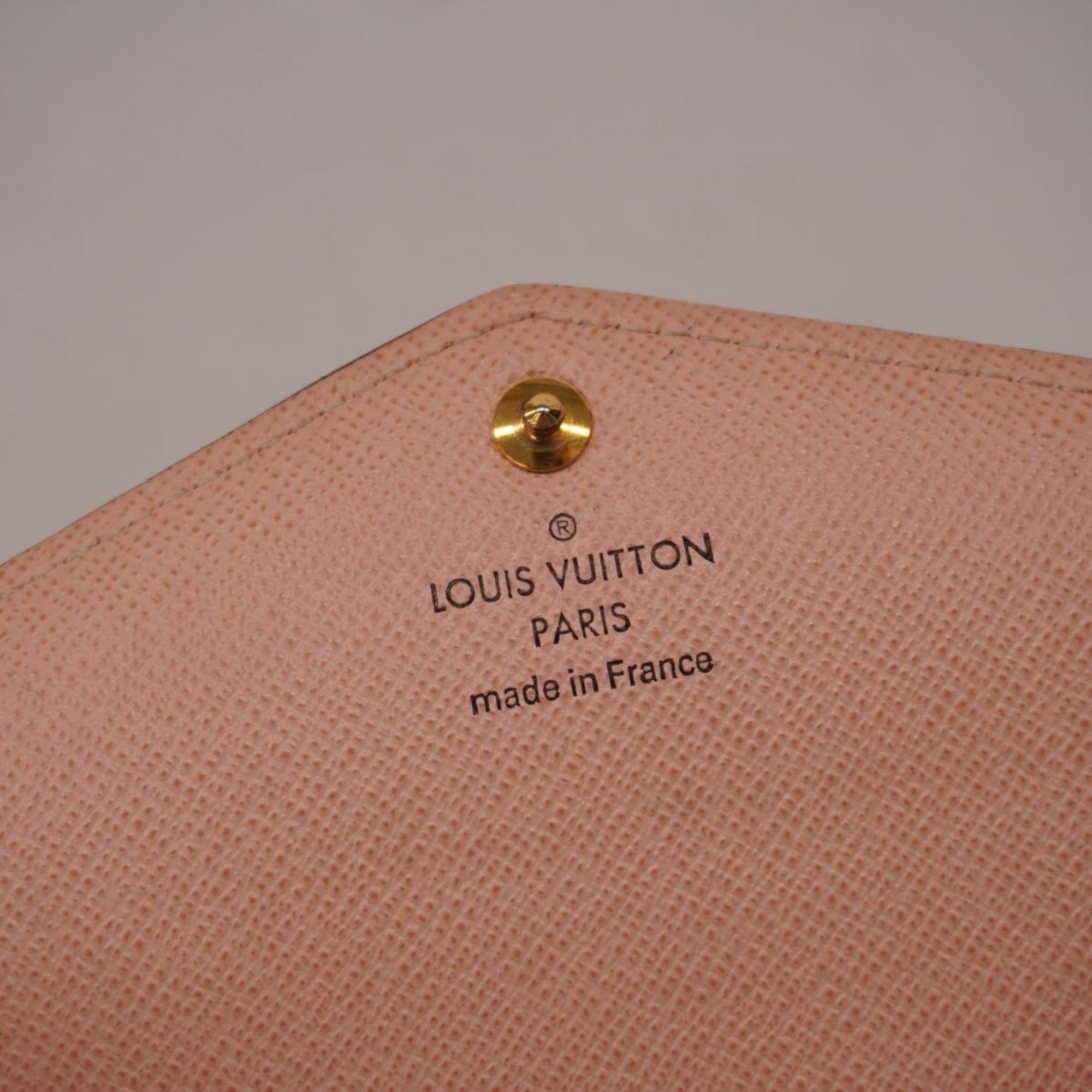 Louis Vuitton Long Wallet Monogram Portefeuille Sarah M62235 Brown Rose Ballerine Men's Women's
