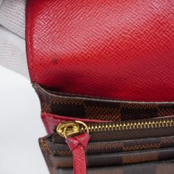 Louis Vuitton Long Wallet Damier Portefeuille Emily N63544 Rouge Ladies