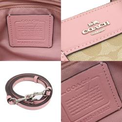 Coach F32203 Signature Handbag PVC/Leather Women's COACH