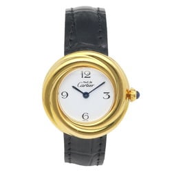 Cartier Must Vermeil Trinity Watch GP 2735 Quartz Ladies CARTIER