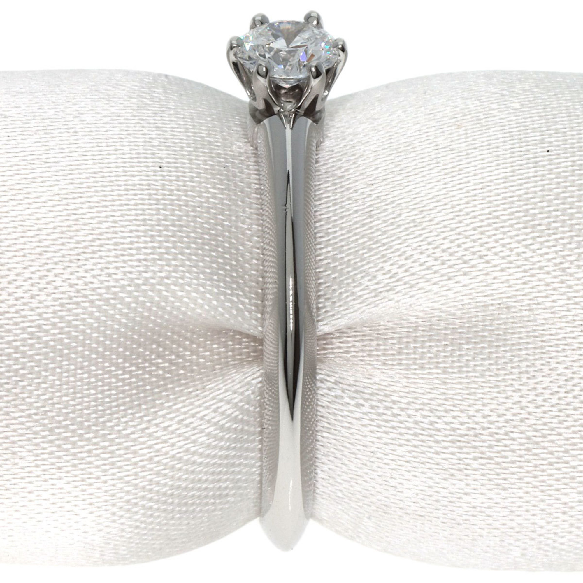 Tiffany Solitaire Knife Edge Diamond Ring, Platinum PT950, Women's, TIFFANY&Co.