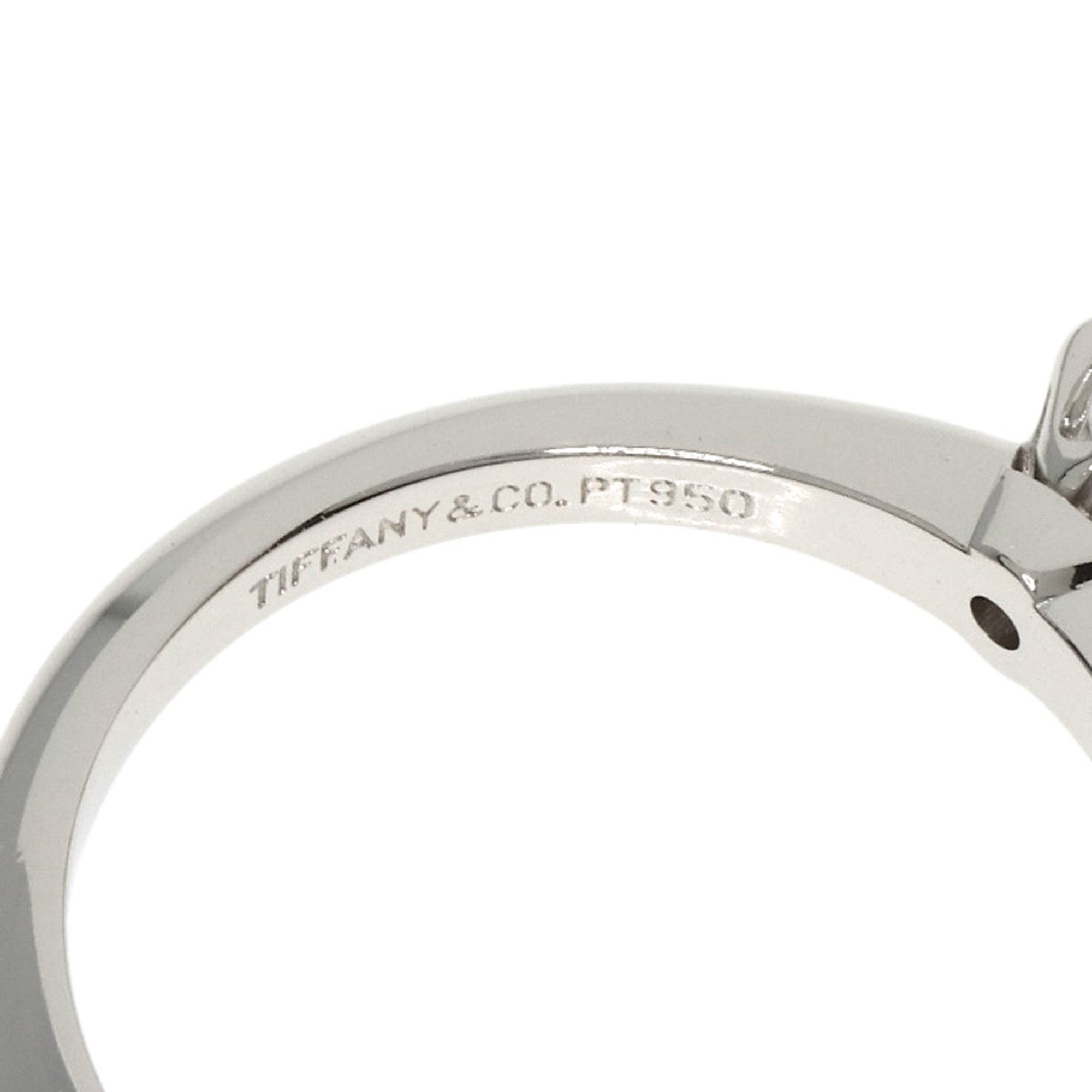 Tiffany Solitaire Knife Edge Diamond Ring, Platinum PT950, Women's, TIFFANY&Co.