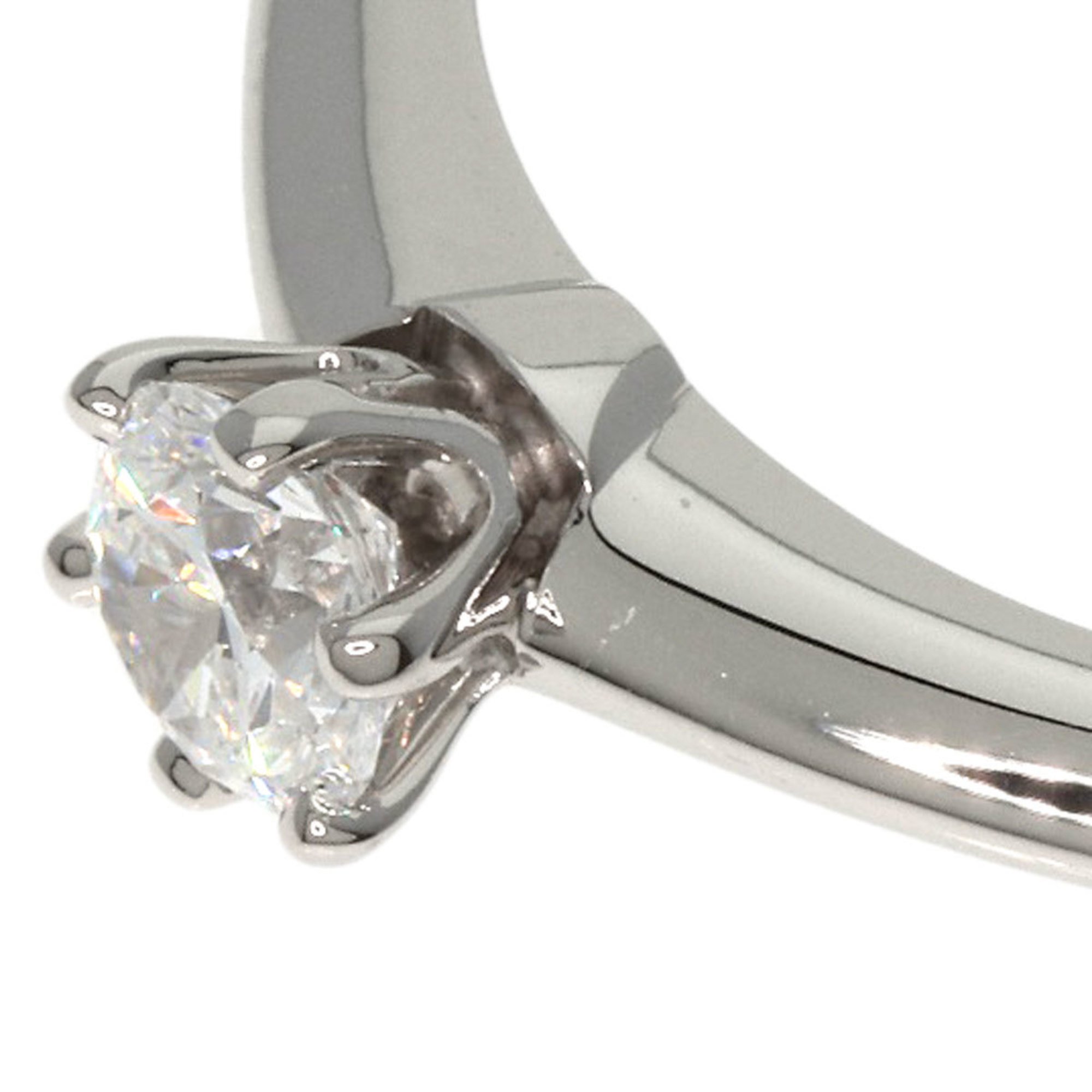 Tiffany Solitaire Knife Edge Diamond Ring, Platinum PT950, Women's, TIFFANY&Co.