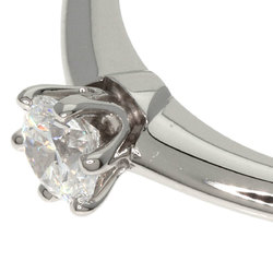 Tiffany Solitaire Knife Edge Diamond Ring, Platinum PT950, Women's, TIFFANY&Co.