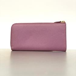 Salvatore Ferragamo Long Wallet Gancini Leather Light Purple Women's