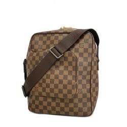 Louis Vuitton Shoulder Bag Damier Olaf MM N41441 Ebene Women's