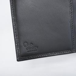 Gucci Long Wallet 143389 Leather Black Men's Women's