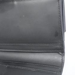 Gucci Long Wallet 143389 Leather Black Men's Women's