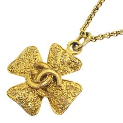Chanel Necklace Coco Mark GP Plated Gold 95A Women's