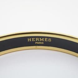 Hermes Bangle, Enamel PM, GP Plating, Cloisonne, Gold, Red, Women's