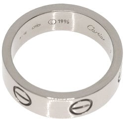 Cartier Love Ring #53 Ring, K18 White Gold, Women's CARTIER