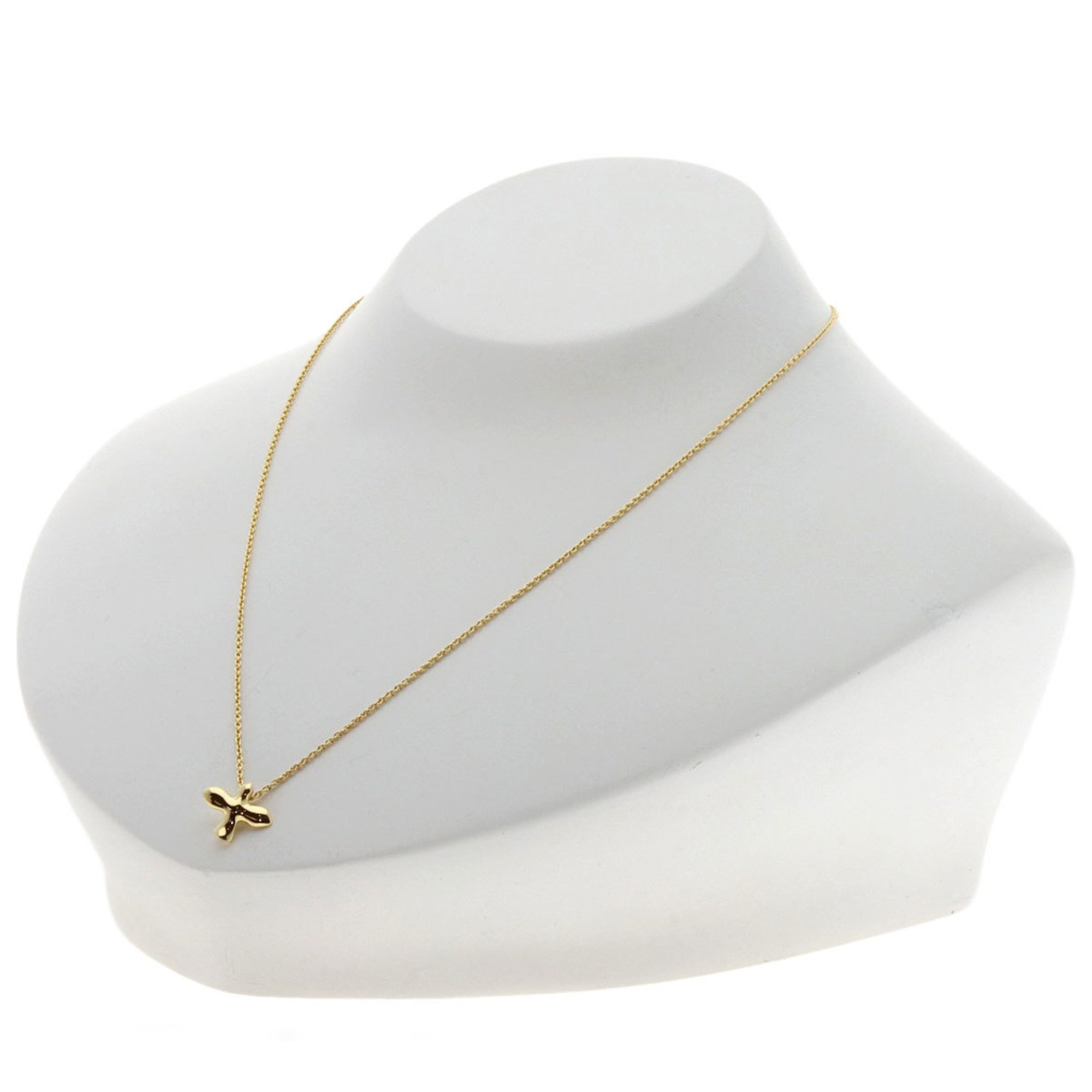 Tiffany Bird Cross Necklace, 18K Yellow Gold, Women's, TIFFANY&Co.