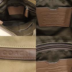 Coach F70820 Embossed Shoulder Bag Canvas/Leather Men's COACH