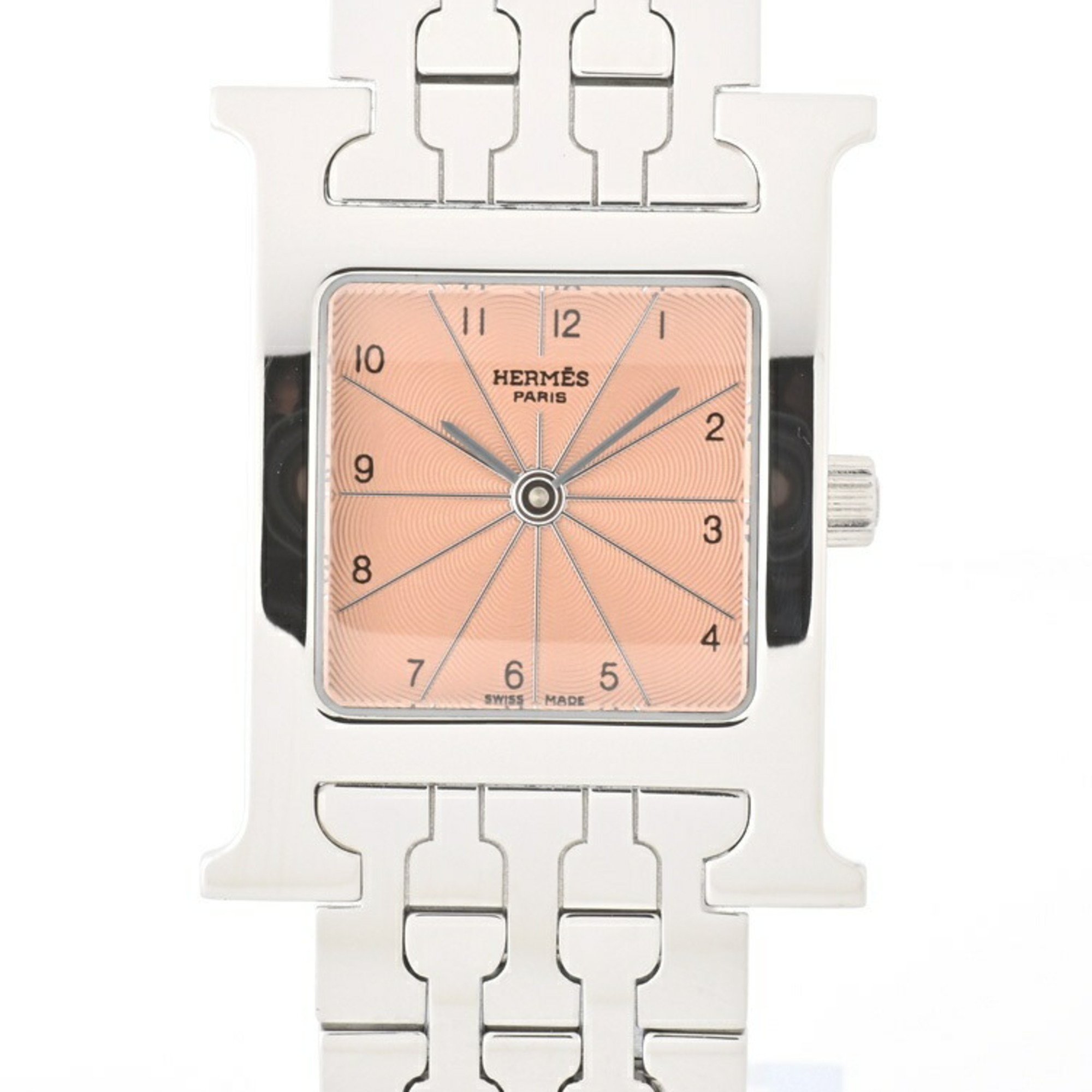 HERMES H Watch HH1.210 Pink Quartz E-155841