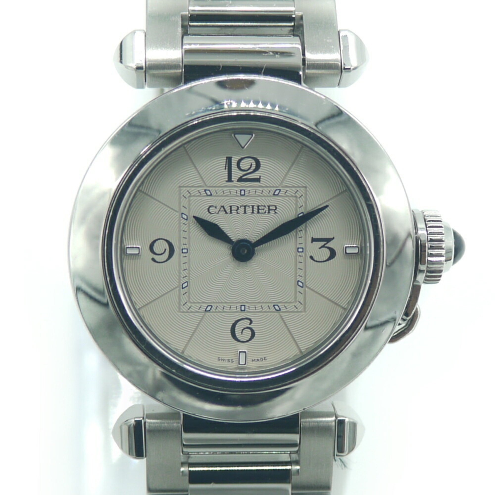 Cartier Pasha de Quartz WSPA0021 Ladies Watch Silver Dial