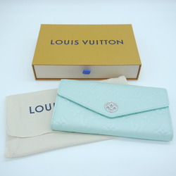 LOUIS VUITTON Louis Vuitton Portefeuille Sarah Monogram Empreinte Long Wallet Light Blue M82174