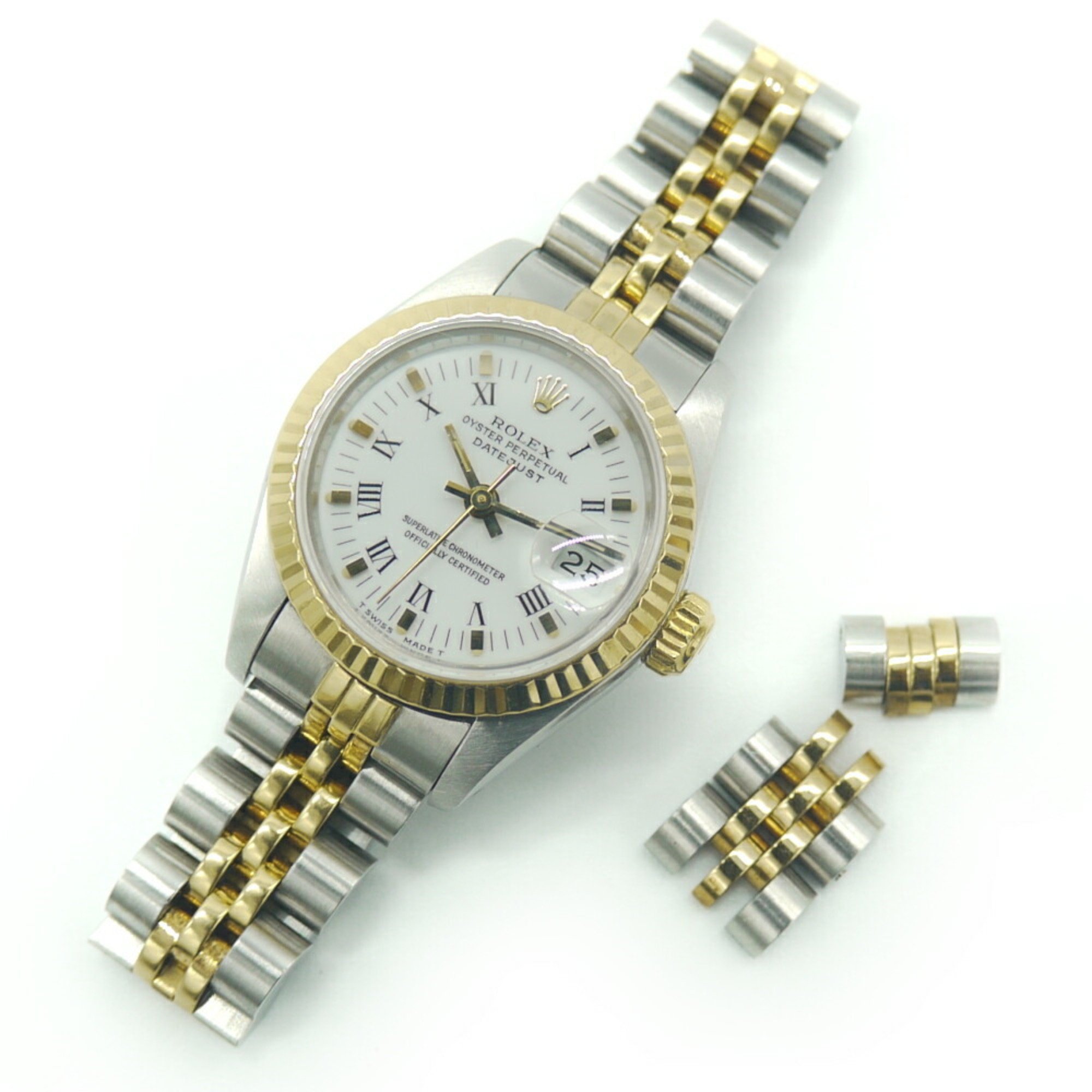 ROLEX Rolex Datejust 69173 T-series Automatic Roman Numerals White Dial Ladies Watch