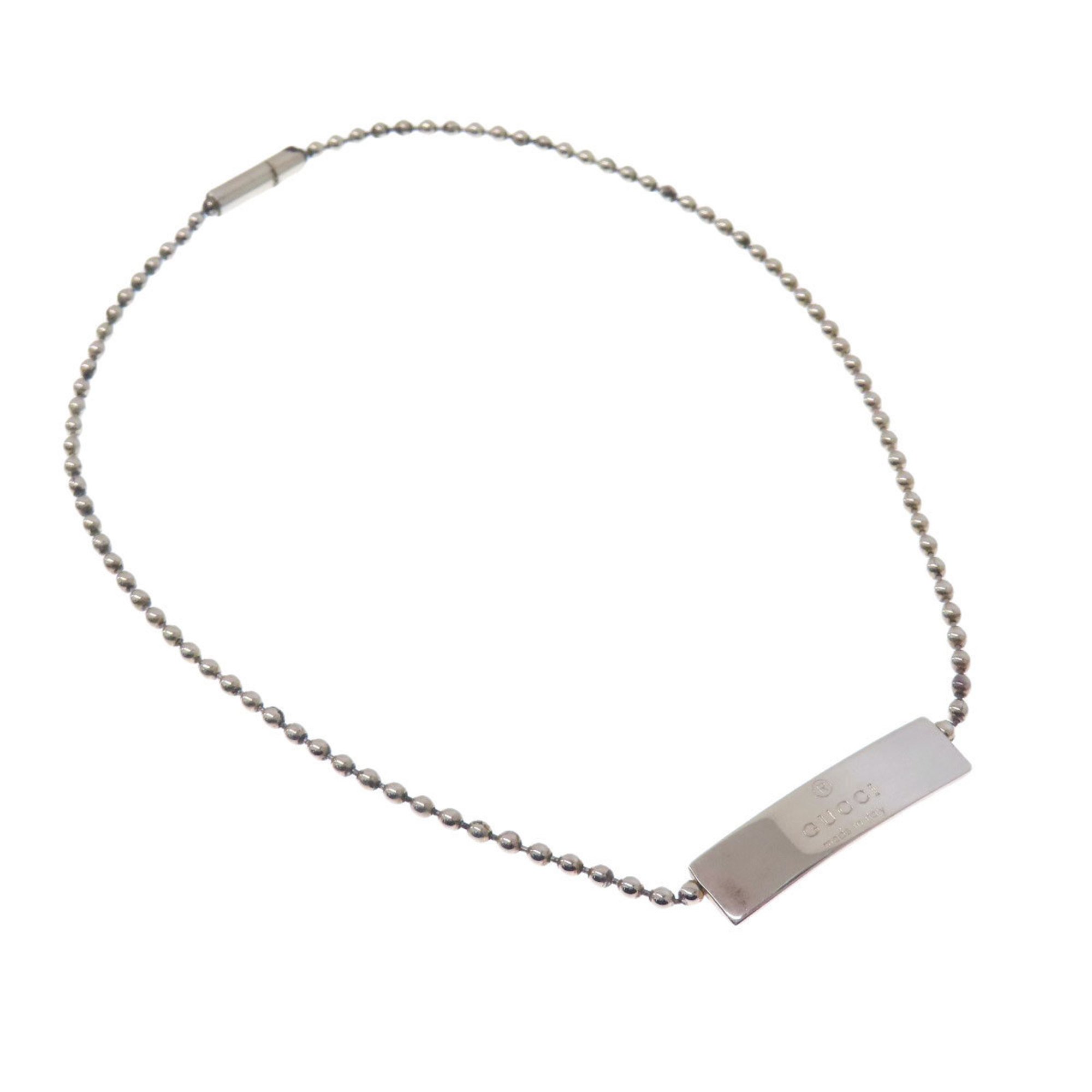 GUCCI Ball Chain Bracelet Silver Women's