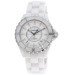 Chanel H1629 J12 38mm White Ceramic 12P Diamond Watch Ceramic/Ceramic Men's CHANEL