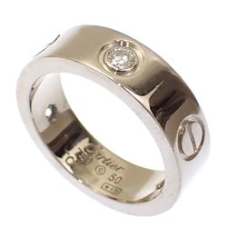 Cartier Love Ring for Women, K18WG, Size 10, #50, 8.7g, 750, 18K White Gold, 3P