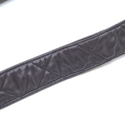 Chanel Shoulder Bag Matelasse Women's Black Lambskin Leather Coco Mark