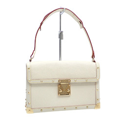 Louis Vuitton Handbag Suhali Emauble Women's M92846 Blanc White Studs Leather