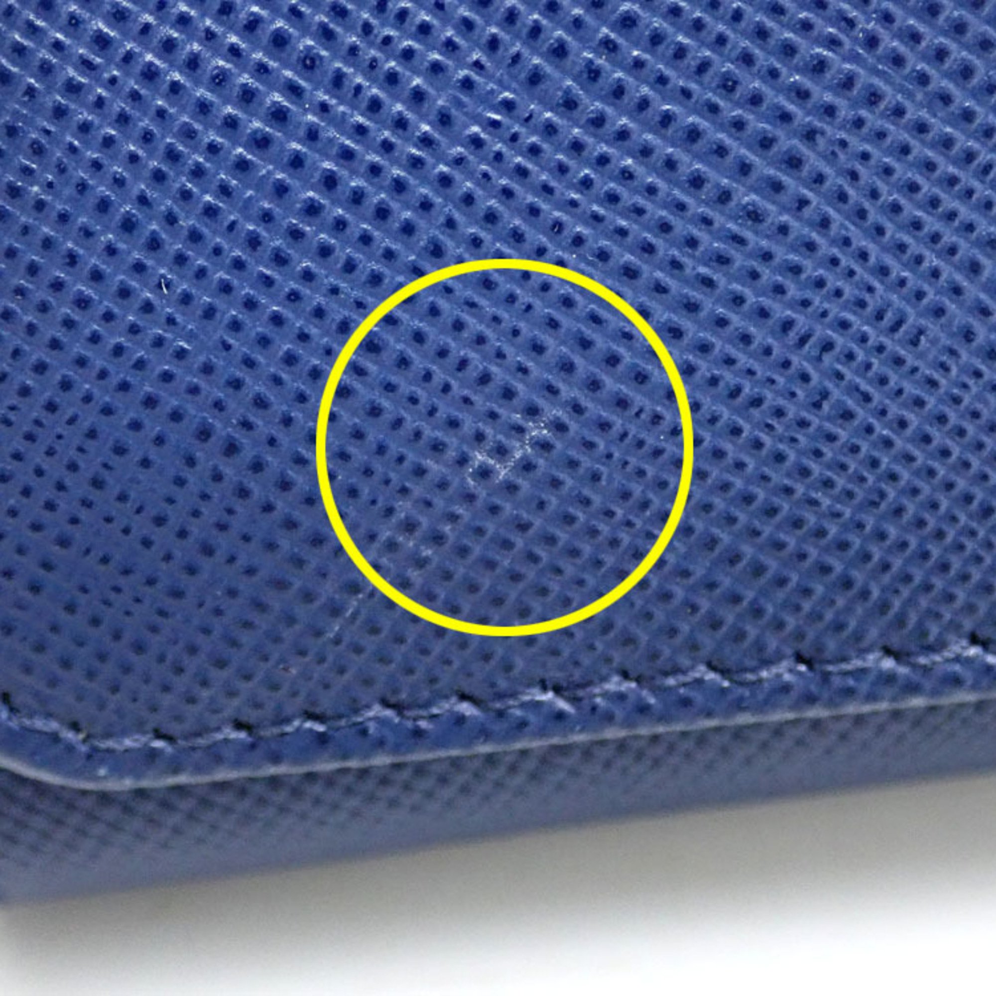 Prada Tri-fold Wallet for Women, Blue, Saffiano Leather, 1MH176