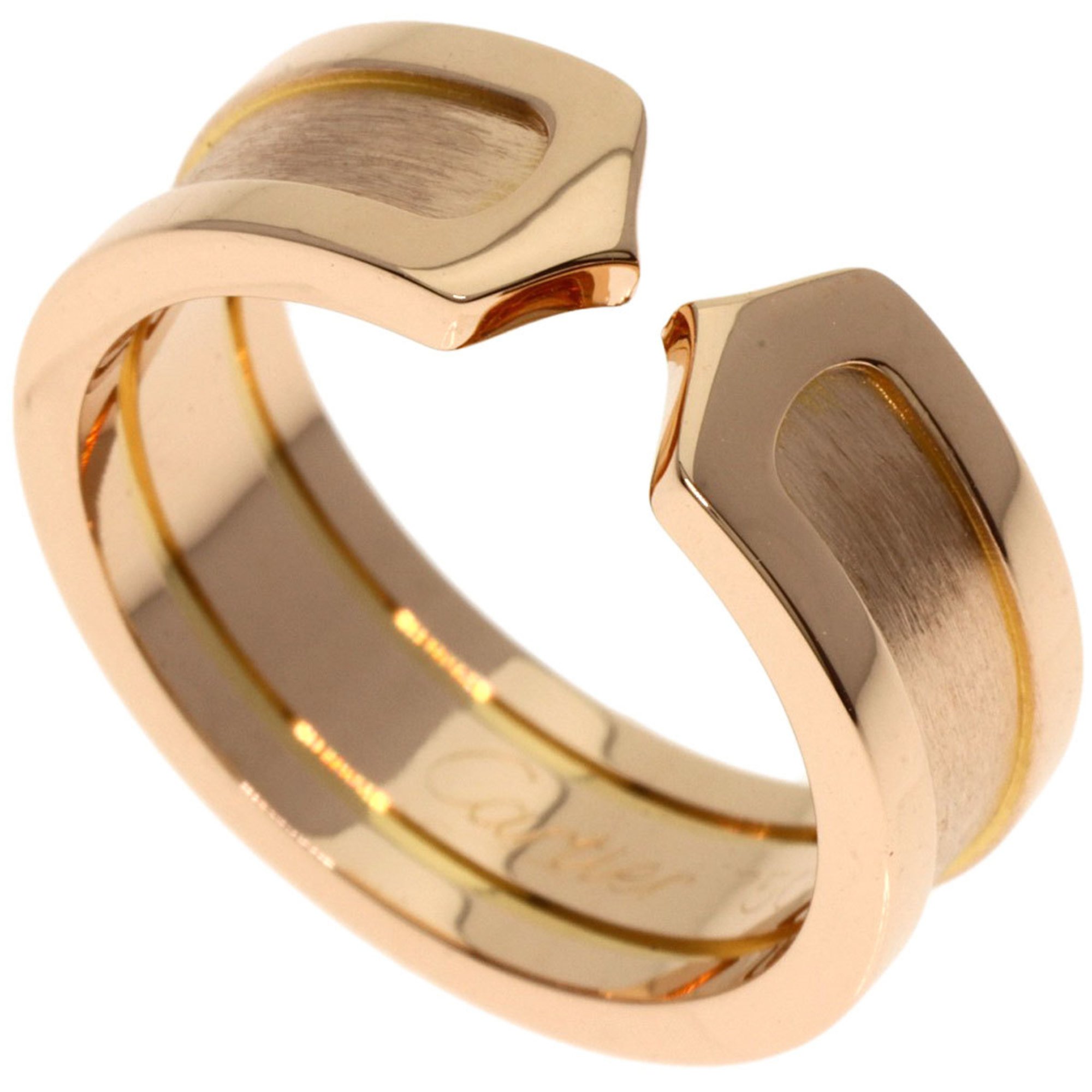 Cartier C2 Ring SM #51 Ring, 18K Pink Gold, Women's CARTIER